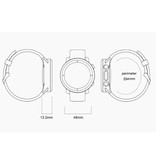 Melanda Sport Smartwatch avec moniteur de fréquence cardiaque - Fitness Sport Activity Tracker Bracelet en silicone Montre iOS Android Noir