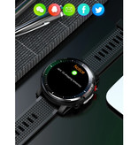 Melanda Sport Smartwatch avec moniteur de fréquence cardiaque - Fitness Sport Activity Tracker Bracelet en silicone Montre iOS Android Rouge