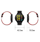 Melanda Sport Smartwatch IP68 - Fitness Sport Activity Tracker Silicone Strap Watch iOS Android Black