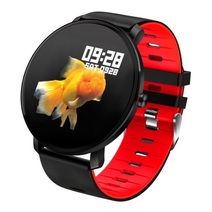 Melanda Sport Smartwatch IP68 - Fitness Sport Activity Tracker Silikonowy pasek do zegarka iOS Android Czerwony