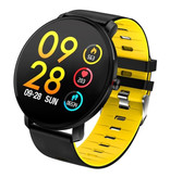 Melanda Sport Smartwatch IP68 - Fitness Sport Activity Tracker Reloj con correa de silicona iOS Android Amarillo