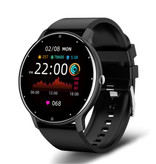 Lige 2021 Smartwatch con monitor de frecuencia cardíaca - Fitness Sport Activity Tracker Reloj con correa de silicona iOS Android Negro