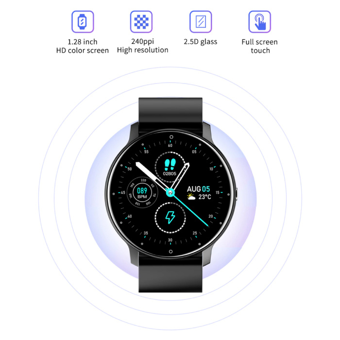 Smartwatch 2021 con cardiofrequenzimetro Fitness Sport Activity Tracker Stuff Enough.be
