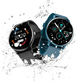 Lige 2021 Smartwatch z pulsometrem - Fitness Sport Activity Tracker Silikonowy pasek do zegarka iOS Android Różowy
