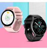 Lige 2021 Smartwatch z pulsometrem - Fitness Sport Activity Tracker Silikonowy pasek do zegarka iOS Android Niebieski