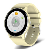 Lige 2021 Smartwatch con cardiofrequenzimetro - Fitness Sport Activity Tracker Cinturino in silicone Orologio iOS Android Giallo