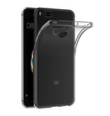 Luxddy Coque Transparente Xiaomi Mi A1 - Coque Transparente Silicone TPU