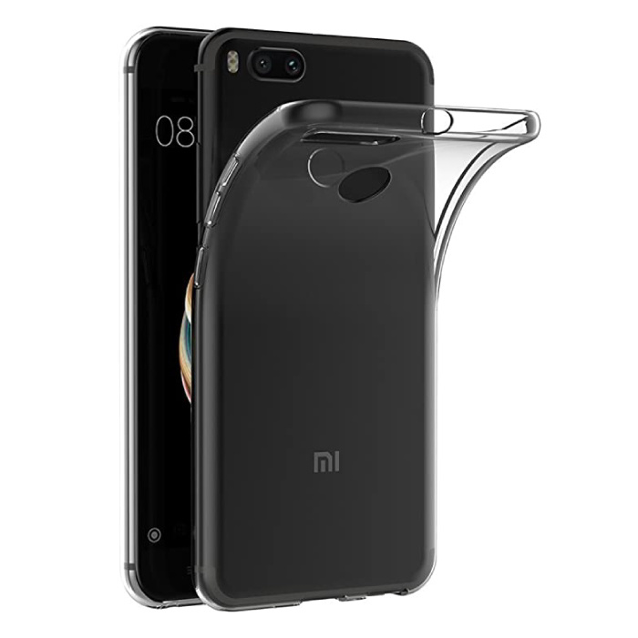 Luxddy Custodia trasparente Xiaomi Mi A1 - Cover trasparente in silicone TPU