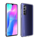 Luxddy Custodia trasparente Xiaomi Mi Note 10 - Cover trasparente in silicone TPU