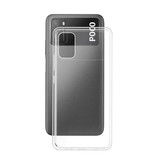 Luxddy Funda Transparente Xiaomi Poco M3 - Funda Transparente Silicona TPU