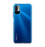 Luxddy Custodia trasparente per Xiaomi Redmi Note 10 - Cover trasparente in silicone TPU