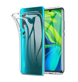 Luxddy Carcasa Transparente Xiaomi Mi CC9 Pro - Carcasa Transparente Funda Silicona TPU