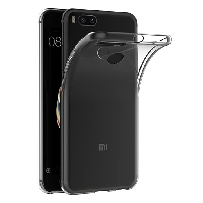 Luxddy Custodia a 360° per Xiaomi Mi A1 Full Body - Custodia in silicone TPU trasparente + Pellicola salvaschermo in PET