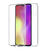 Luxddy Coque Xiaomi Mi 9 Full Body 360° - Coque en silicone TPU transparente + Protecteur d'écran PET