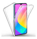 Luxddy Coque Xiaomi Mi 9 Lite Full Body 360° - Coque en silicone TPU transparente + Protecteur d'écran PET