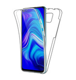 Luxddy Carcasa 360 ° de cuerpo completo para Xiaomi Mi 9T - Carcasa de silicona TPU transparente + Protector de pantalla PET