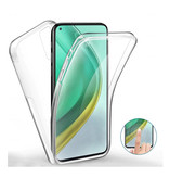 Luxddy Carcasa 360 ° de cuerpo completo para Xiaomi Mi 10T Pro - Carcasa de silicona TPU transparente + Protector de pantalla PET