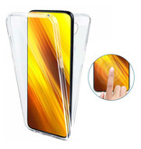 Luxddy Coque Xiaomi Mi 10T Lite Full Body 360° - Coque en silicone TPU transparente + Protecteur d'écran PET