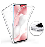 Luxddy Carcasa 360 ° de cuerpo completo para Xiaomi Mi 10 Lite - Carcasa de silicona TPU transparente + Protector de pantalla PET