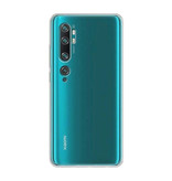 Luxddy Carcasa 360 ° de cuerpo completo para Xiaomi Mi Note 10 - Carcasa de silicona TPU transparente + Protector de pantalla PET