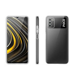 Luxddy Carcasa 360 ° de cuerpo completo para Xiaomi Poco M3 - Carcasa de silicona TPU transparente de protección completa + Protector de pantalla PET