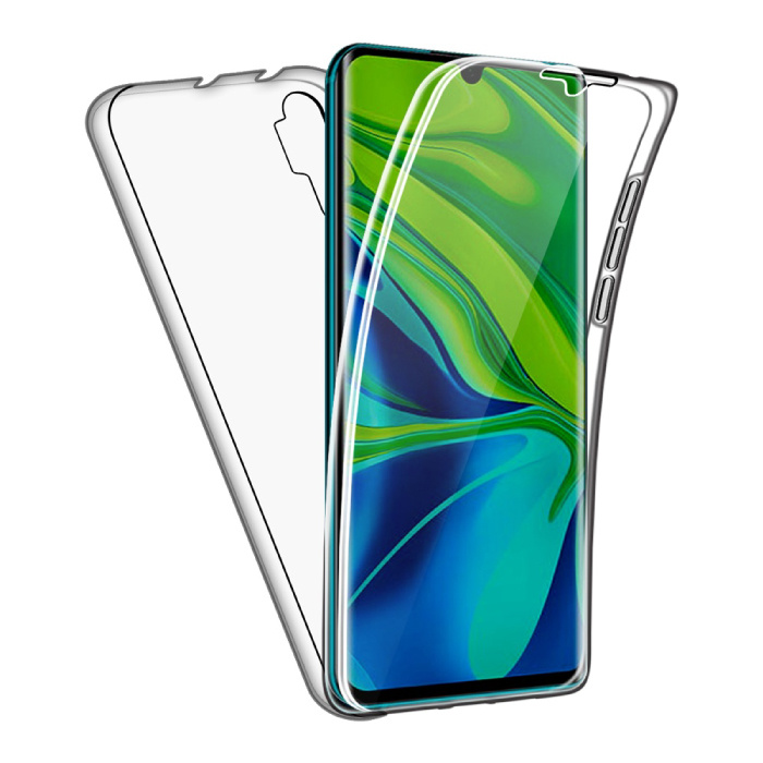 Coque Xiaomi Redmi 9T Full Body 360° - Coque Silicone TPU Transparente Protection Complète + Protecteur d'écran PET