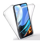 Luxddy Coque Xiaomi Redmi 9T Full Body 360° - Coque Silicone TPU Transparente Protection Complète + Protecteur d'écran PET