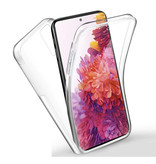 Luxddy Funda Xiaomi Redmi 9T Full Body 360 ° - Funda de silicona TPU transparente de protección completa + Protector de pantalla PET