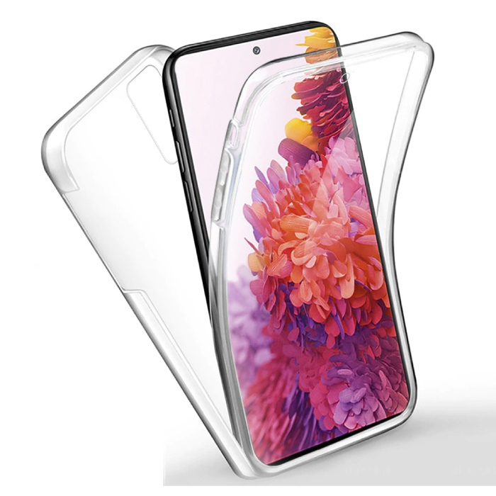 Xiaomi Redmi Note 10 Full Body 360° Hülle - Voller Schutz Transparente TPU Silikonhülle + PET Displayschutzfolie