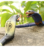 Stuff Certified® RC Cobra Viper con telecomando - Giocattolo serpente Robot controllabile Animale bianco e nero
