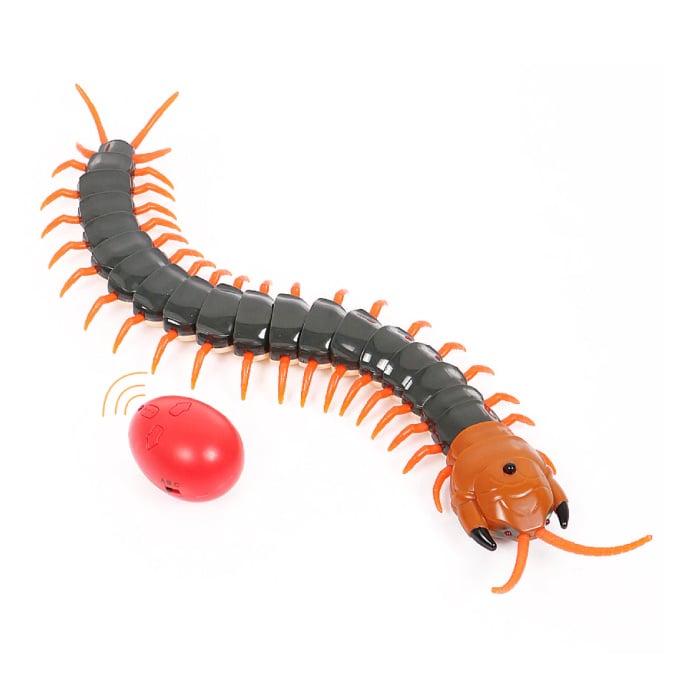 RC Centipede avec télécommande - Centipede Toy Controlable Robot Animal Noir