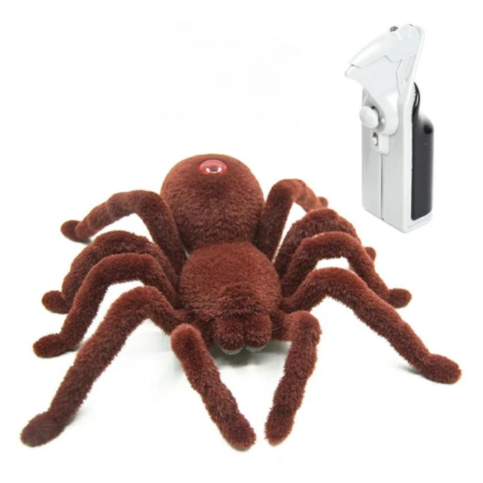 RC Tarentula Spider avec Télécommande - Jouet Robot Contrôlable Animal Marron