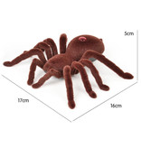 Hapybas RC Tarantula Spider with Remote Control - Toy Controllable Robot Animal Brown