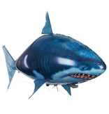 Hapybas Inflatable RC Shark Balloon Drone with Remote Control - Toy Controllable Robot Fish Animal Blue
