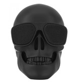 VBESTLIFE Głośnik bezprzewodowy Skull Bluetooth 5.0 Mini Soundbar Box czarny