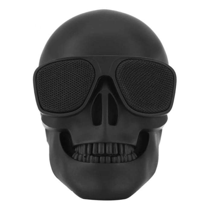 Skull Bluetooth 5.0 Wireless Speaker Mini Soundbar Box Negro