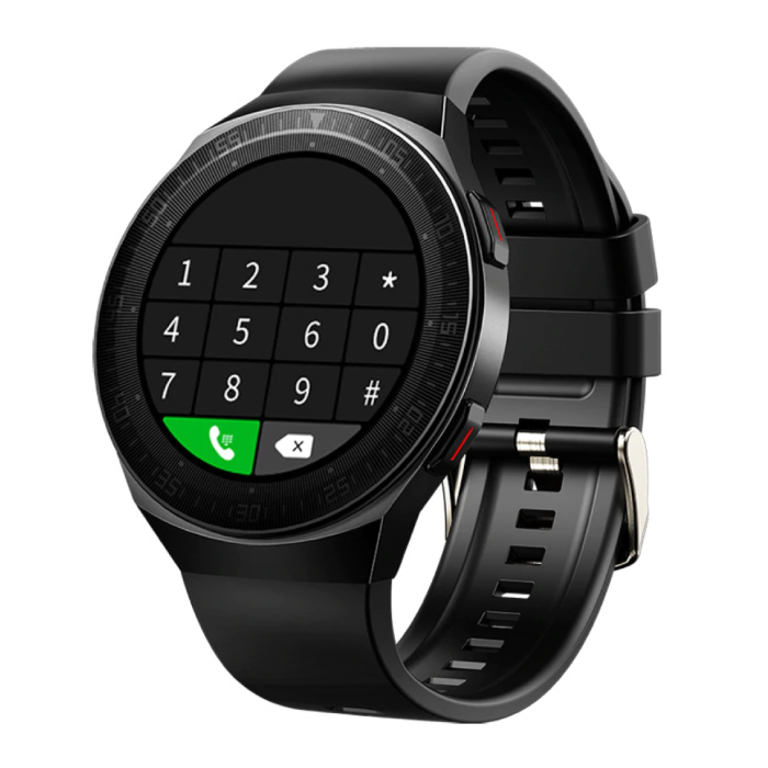 MT-3 Smartwatch z głośnikiem i pulsometrem - Fitness Sport Activity Tracker Zegarek na pasku z żelem krzemionkowym iOS Android Czarny