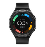 PrettyLittle MT-3 Smartwatch con altavoz y monitor de frecuencia cardíaca - Fitness Sport Activity Tracker Reloj con correa de gel de sílice iOS Android Negro