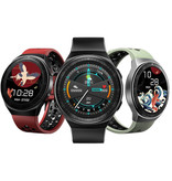 PrettyLittle MT-3 Smartwatch con altoparlante e cardiofrequenzimetro - Fitness Sport Activity Tracker Orologio con cinturino in gel di silice iOS Android Rosso