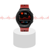 PrettyLittle MT-3 Smartwatch with Speaker and Heart Rate Monitor - Fitness Sport Activity Tracker Silica Gel Strap Watch iOS Android Red