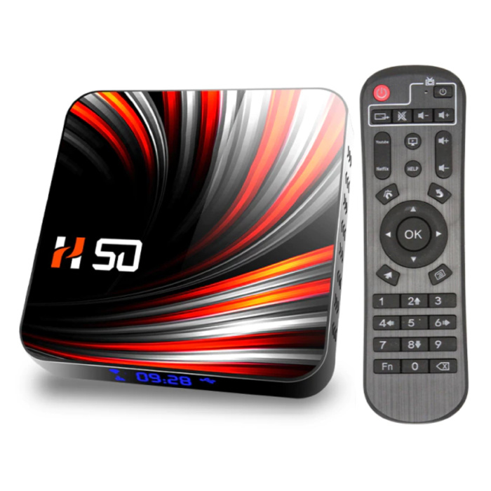 H50 TV Box Media Player Android 10 - 4K - Kodi - 2GB RAM - 16GB de almacenamiento