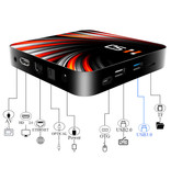 TOPSION Lettore multimediale H50 TV Box Android 10 - 4K - Kodi - 4 GB di RAM - 64 GB di spazio di archiviazione