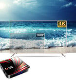 TOPSION Lettore multimediale H50 TV Box con tastiera RGB wireless - Android 10 - 4K - Kodi - 2 GB di RAM - 16 GB di spazio di archiviazione