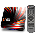 TOPSION H50 TV Box Media Player con teclado RGB inalámbrico - Android 10 - 4K - Kodi - 4GB RAM - 64GB Storage