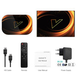 Vontar X3 TV Box Lettore multimediale Android 9.0 Kodi con tastiera RGB wireless - Bluetooth 4.0 - 8K - 4 GB di RAM - 32 GB di spazio di archiviazione