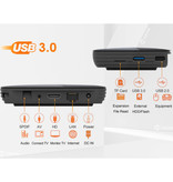 Vontar X3 TV Box Media Player Android 9.0 Kodi with Wireless RGB Keyboard - Bluetooth 4.0 - 8K - 4GB RAM - 128GB Storage