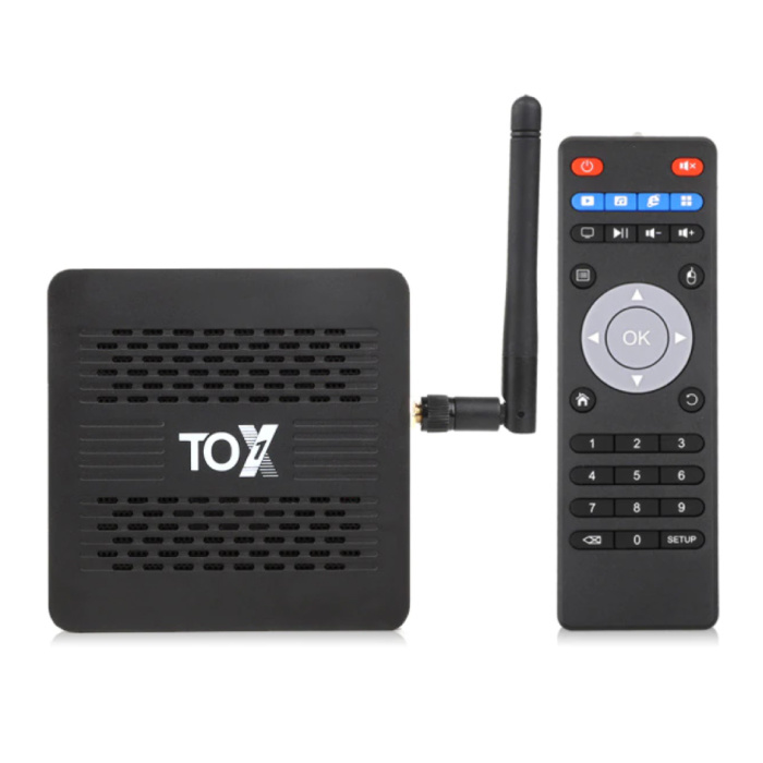 TOX1 TV Box Lettore multimediale Android 9.0 Kodi - Bluetooth 4.2 - 4K - 4 GB di RAM - 32 GB di spazio di archiviazione