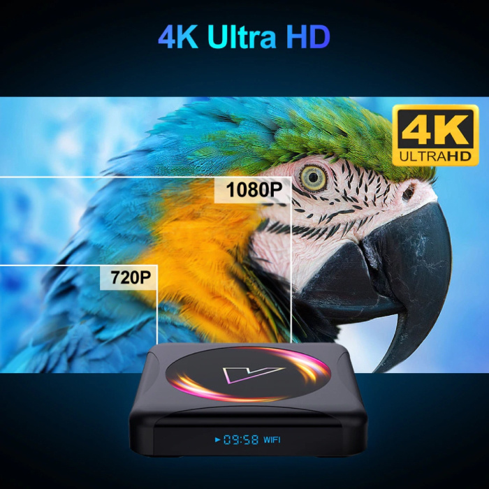 Z5 TV Box Media Player Android 10.0 Kodi - 4K - 4GB RAM - 64GB de  almacenamiento