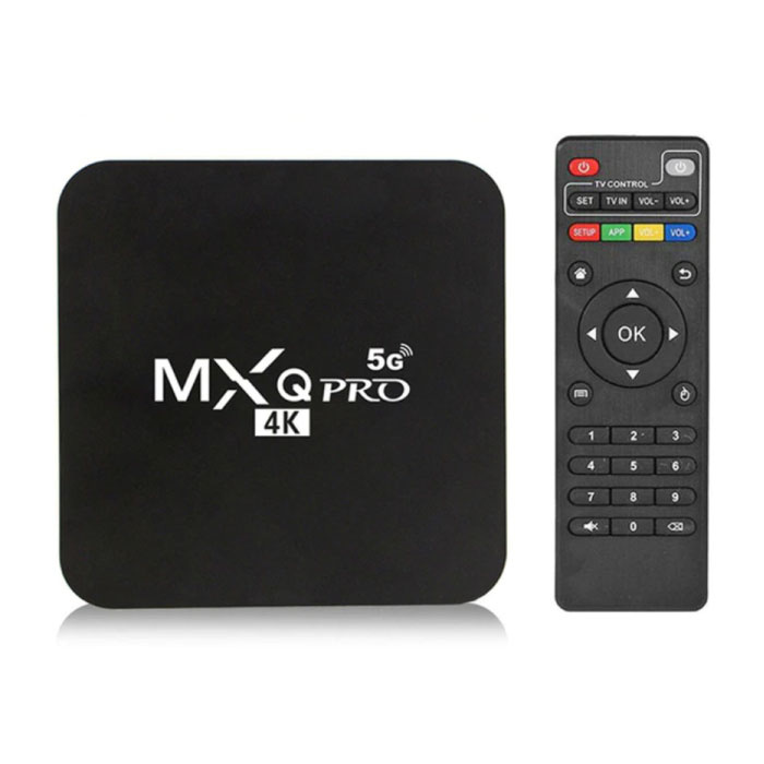 Lettore multimediale MXQ Pro 1080p TV Box Android Kodi - 5G - 8 GB di RAM - 128 GB di spazio di archiviazione