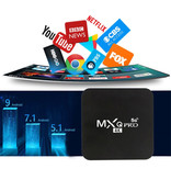 Stuff Certified® MXQ Pro 1080p TV Box Media Player Android Kodi z bezprzewodową klawiaturą RGB - 5G - 8GB RAM - 128GB Storage